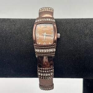 Vintage Silver & Brown Cerentino Quartz Watch